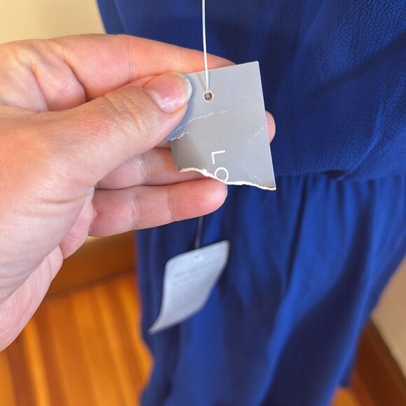 London Times Pleated Keyhole Jewel Neck Elastic Waist Dress. Size 12 NWT - Picture 10 of 12